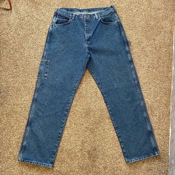 Bulwark FR Flame Resistant Work Carpenter Denim Cotton Mens Jeans Size 38/34 - Picture 1 of 9